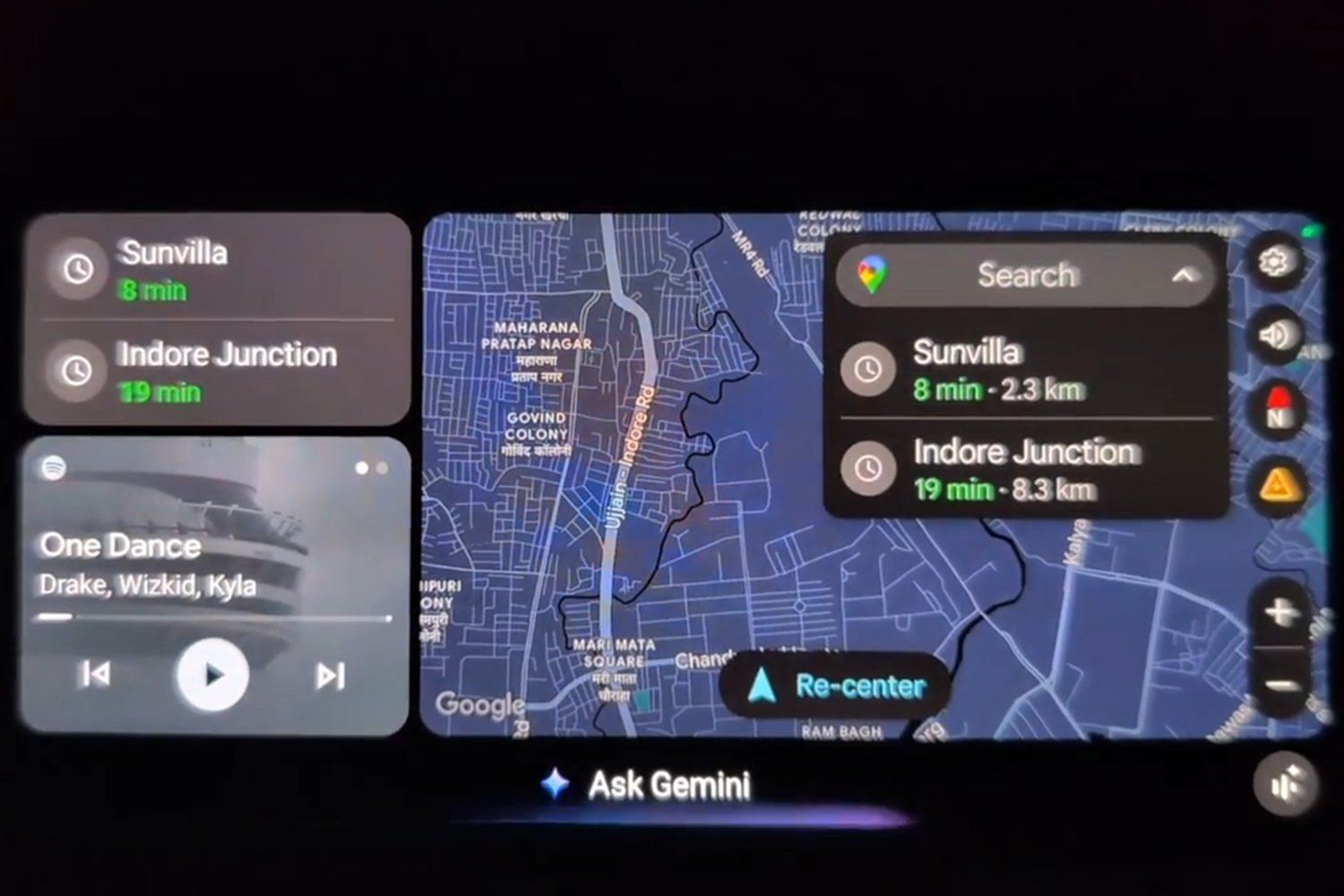 Gemini in-car